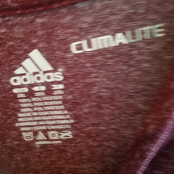 Adidas Mens 2XL Like New University Shirt Maroon - Picture 3 of 5